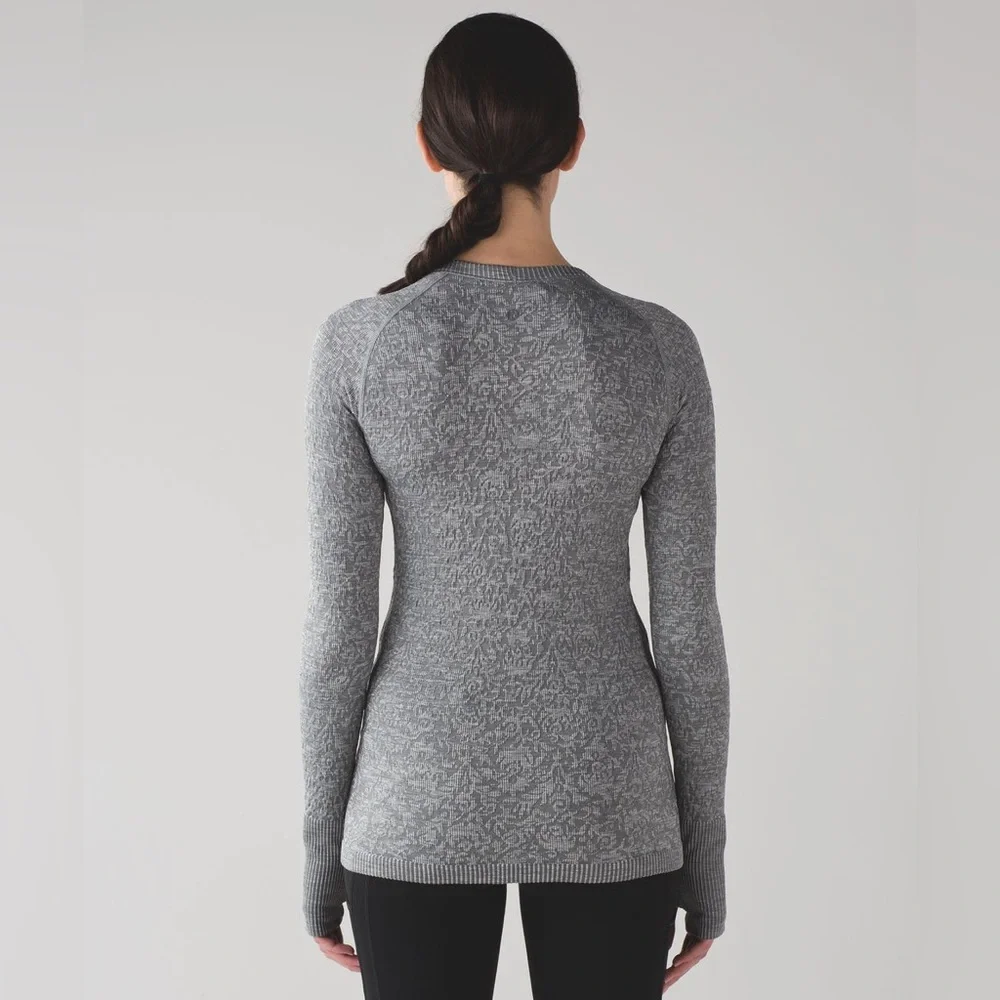 Lululemon Rest Less Pullover Long Sleeve Thumb Holes Activewear Running Layer